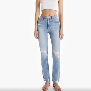 NWOT MOTHER High Waisted Rider Skimp in The Confession Wash Size 27